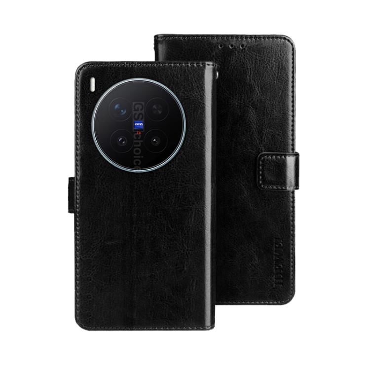 For vivo X300 Pro idewei Crazy Horse Texture Leather Phone Case