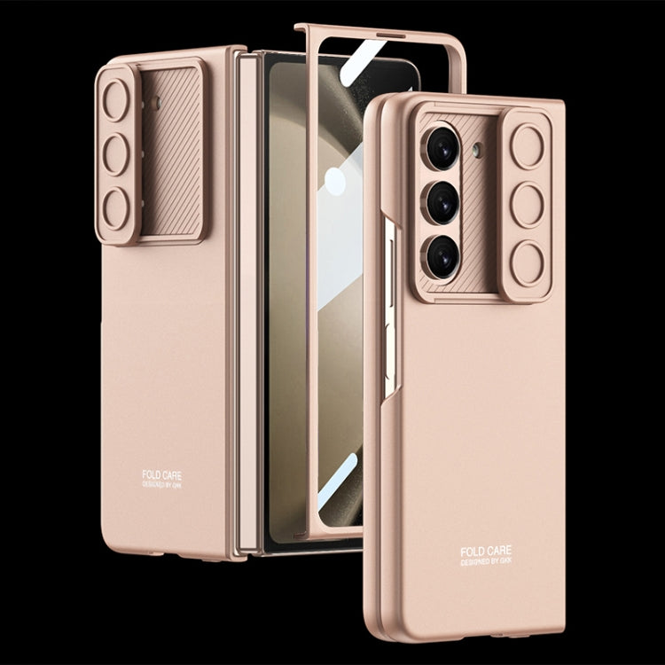 For Samsung Galaxy Z Fold5 GKK Integrated Ultra-thin Sliding Camshield Flip Phone Case