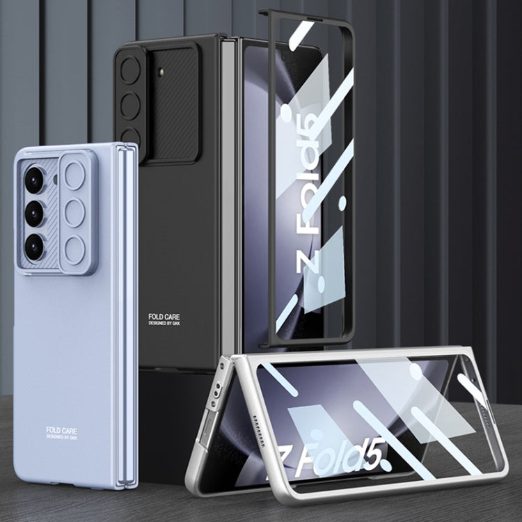 For Samsung Galaxy Z Fold5 GKK Integrated Ultra-thin Sliding Camshield Flip Phone Case