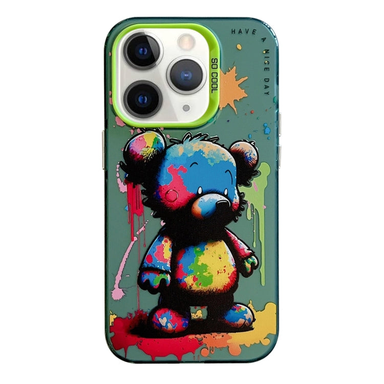 For iPhone 11 Pro Max Animal Pattern Oil Painting Series PC + TPU Phone Case