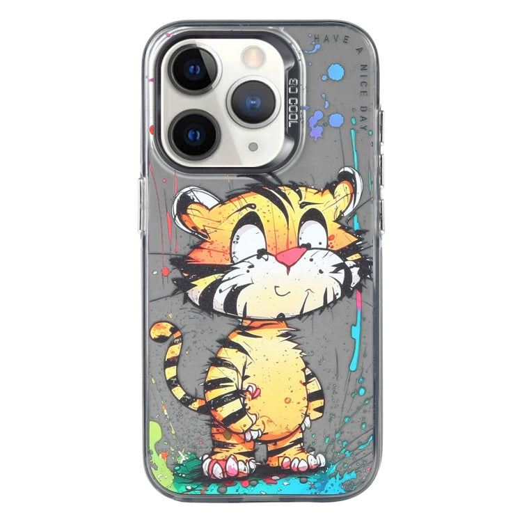 For iPhone 11 Pro Max Animal Pattern Oil Painting Series PC + TPU Phone Case