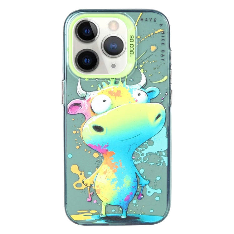For iPhone 11 Pro Max Animal Pattern Oil Painting Series PC + TPU Phone Case