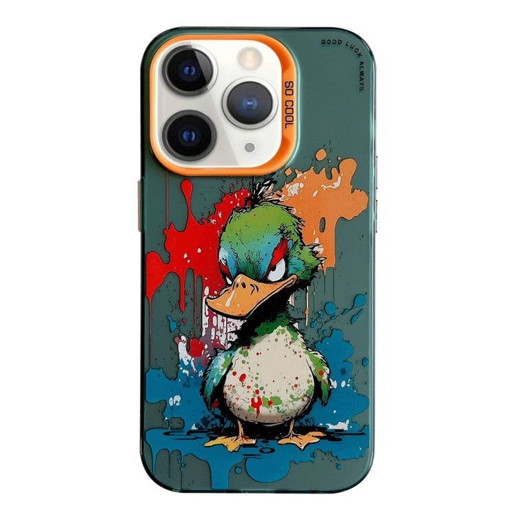 For iPhone 11 Pro Max Animal Pattern Oil Painting Series PC + TPU Phone Case