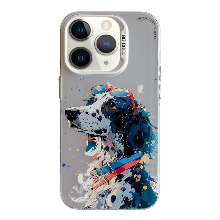 For iPhone 11 Pro Max Animal Pattern Oil Painting Series PC + TPU Phone Case