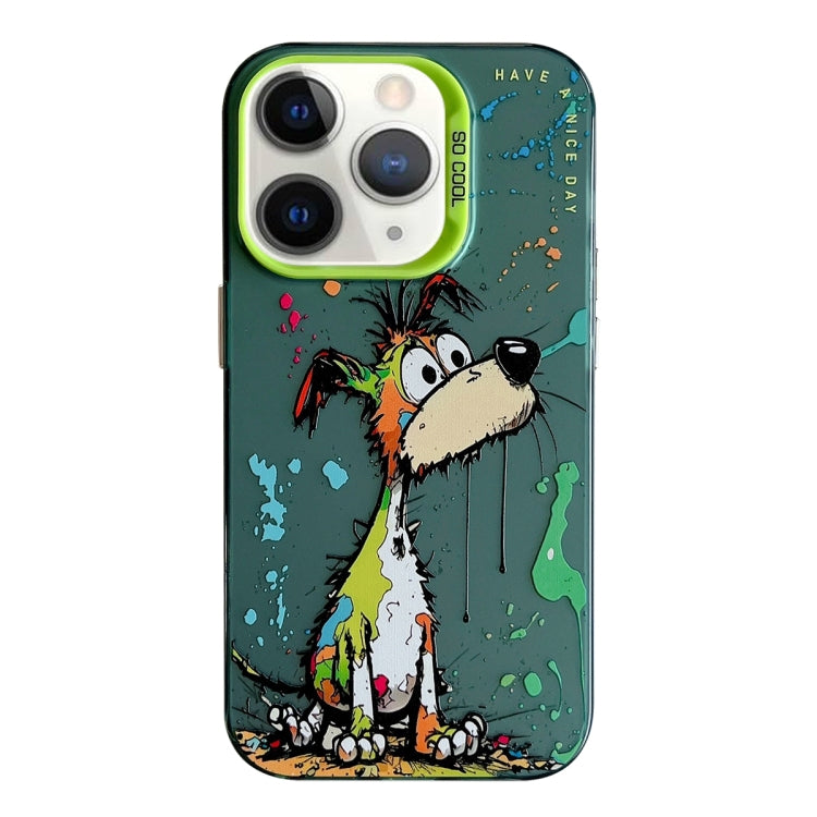 For iPhone 11 Pro Max Animal Pattern Oil Painting Series PC + TPU Phone Case