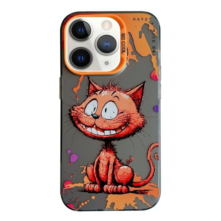 For iPhone 11 Pro Max Animal Pattern Oil Painting Series PC + TPU Phone Case