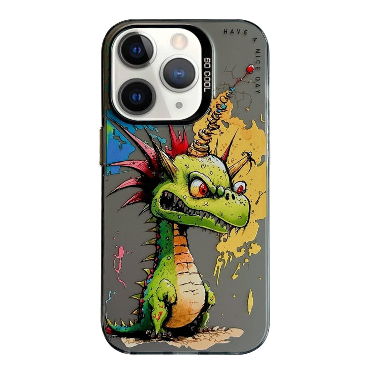 For iPhone 11 Pro Max Animal Pattern Oil Painting Series PC + TPU Phone Case