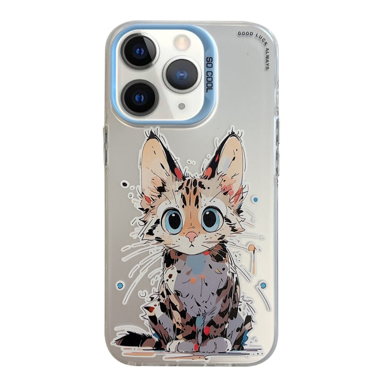 For iPhone 11 Pro Max Animal Pattern Oil Painting Series PC + TPU Phone Case