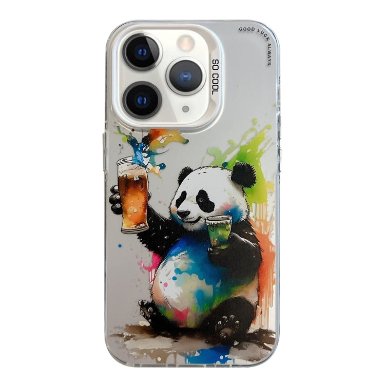 For iPhone 11 Pro Max Animal Pattern Oil Painting Series PC + TPU Phone Case