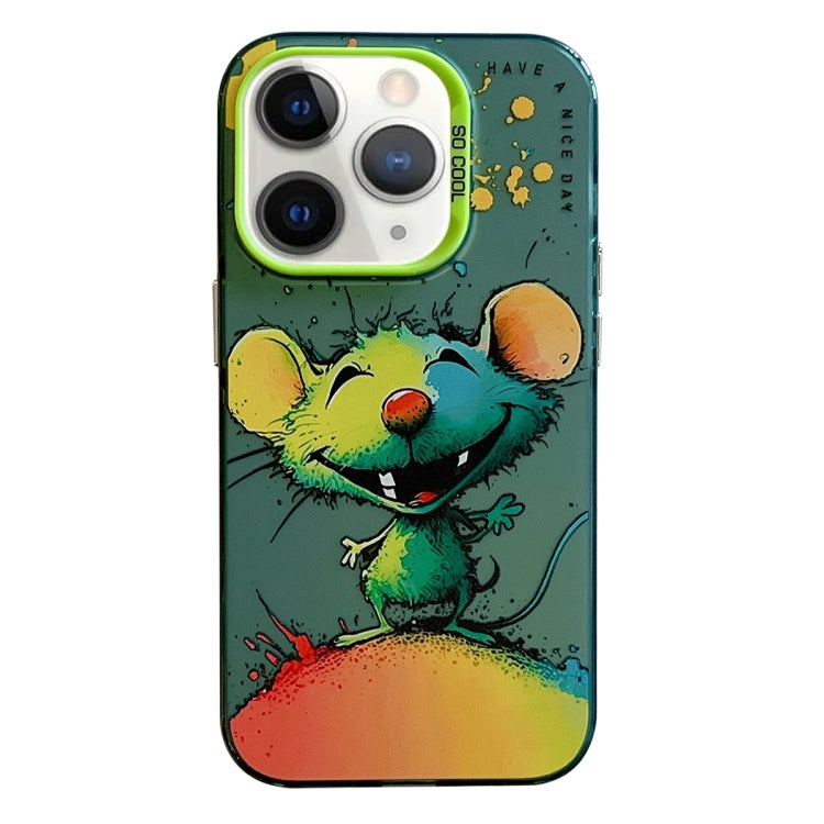 For iPhone 11 Pro Max Animal Pattern Oil Painting Series PC + TPU Phone Case
