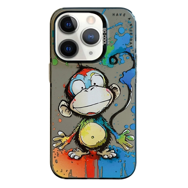 For iPhone 11 Pro Max Animal Pattern Oil Painting Series PC + TPU Phone Case
