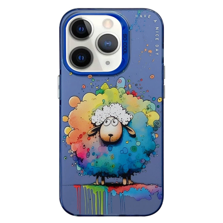 For iPhone 11 Pro Max Animal Pattern Oil Painting Series PC + TPU Phone Case