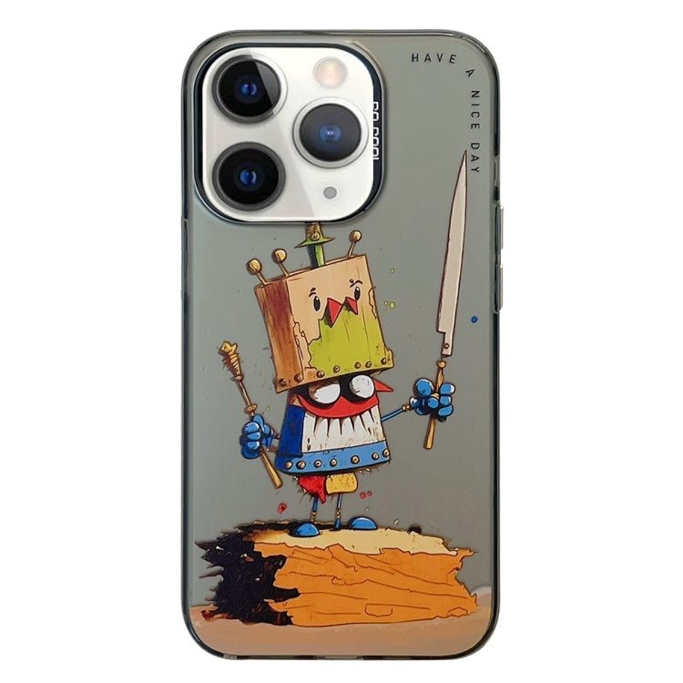For iPhone 11 Pro Max Animal Pattern Oil Painting Series PC + TPU Phone Case