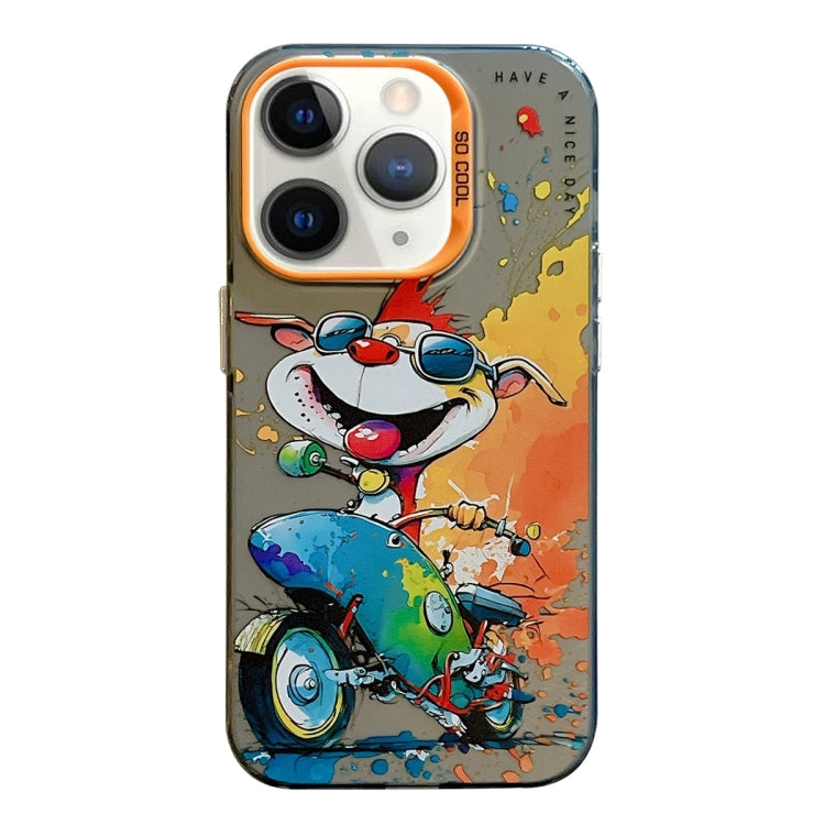 For iPhone 11 Pro Max Animal Pattern Oil Painting Series PC + TPU Phone Case