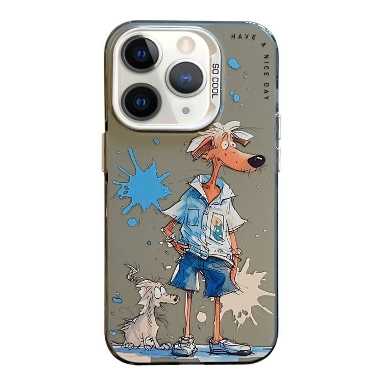 For iPhone 11 Pro Max Animal Pattern Oil Painting Series PC + TPU Phone Case