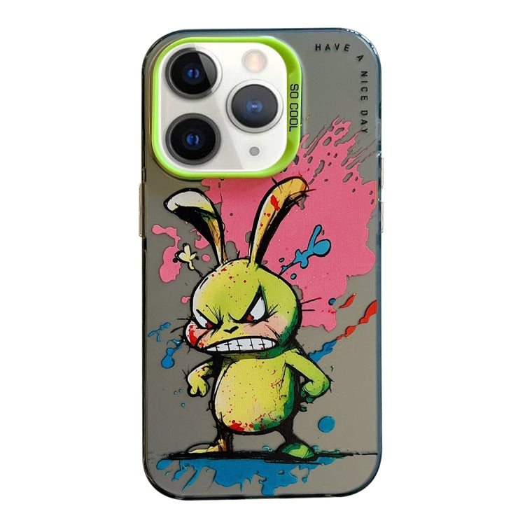 For iPhone 11 Pro Max Animal Pattern Oil Painting Series PC + TPU Phone Case