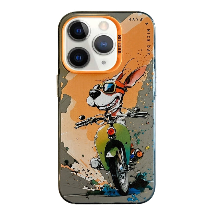 For iPhone 11 Pro Max Animal Pattern Oil Painting Series PC + TPU Phone Case