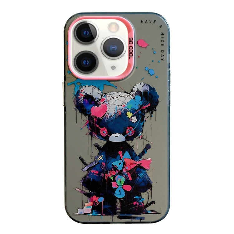 For iPhone 11 Pro Max Animal Pattern Oil Painting Series PC + TPU Phone Case