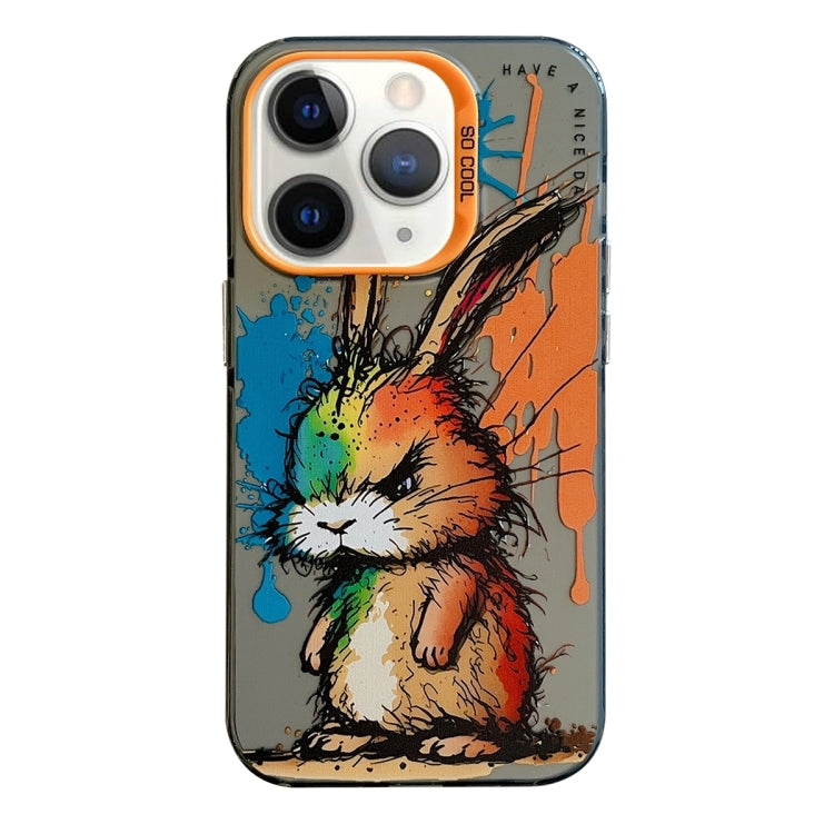 For iPhone 11 Pro Max Animal Pattern Oil Painting Series PC + TPU Phone Case