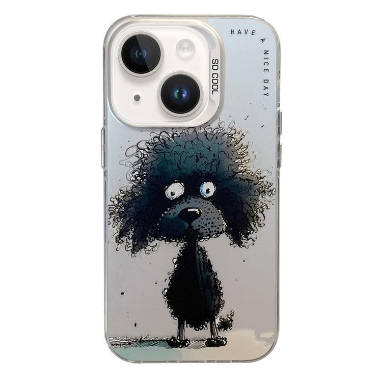 For iPhone 14 Plus Animal Pattern Oil Painting Series PC + TPU Phone Case
