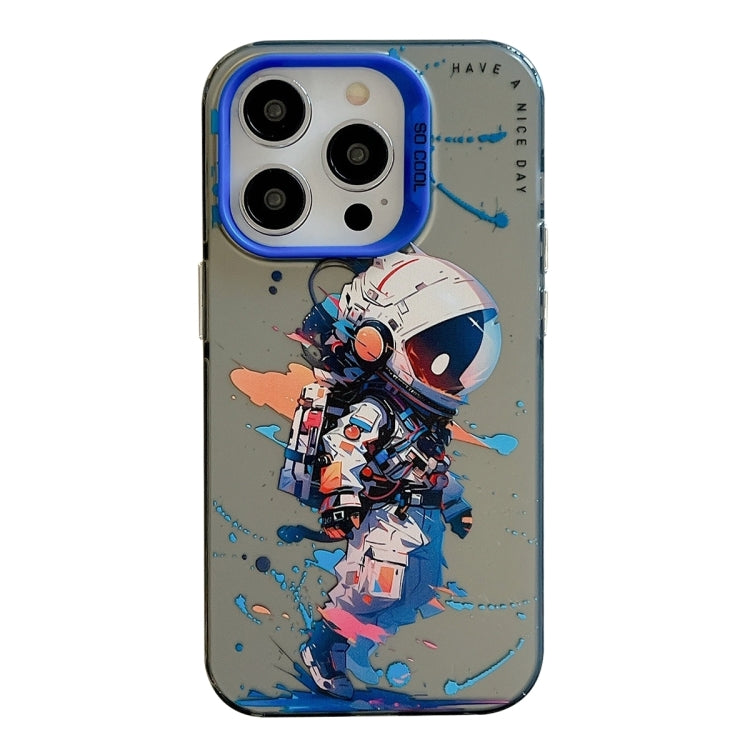 For iPhone 16 Pro Max Animal Pattern Oil Painting Series PC + TPU Phone Case