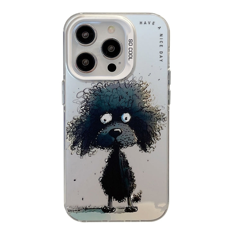 For iPhone 16 Pro Animal Pattern Oil Painting Series PC + TPU Phone Case