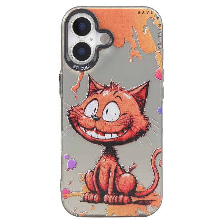 For iPhone 17 Animal Pattern Oil Painting Series PC + TPU Phone Case