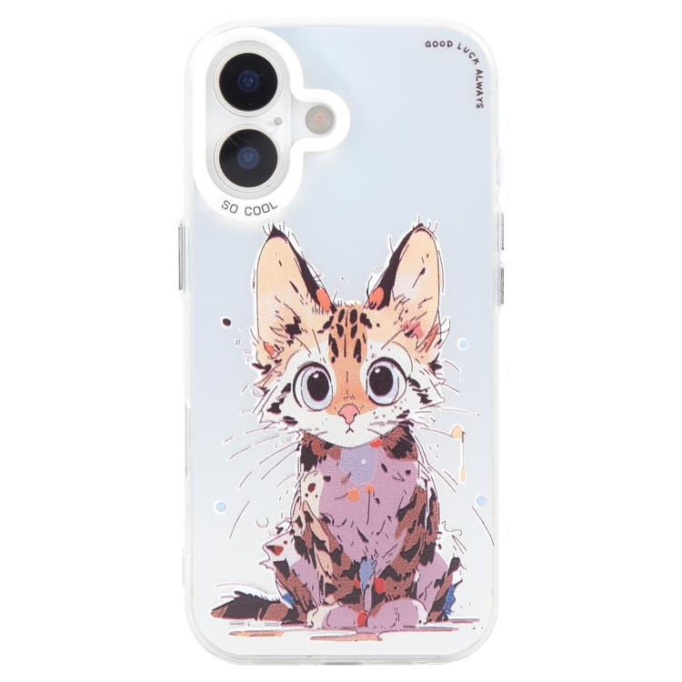 For iPhone 17 Animal Pattern Oil Painting Series PC + TPU Phone Case
