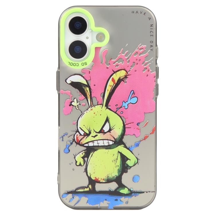 For iPhone 17 Animal Pattern Oil Painting Series PC + TPU Phone Case