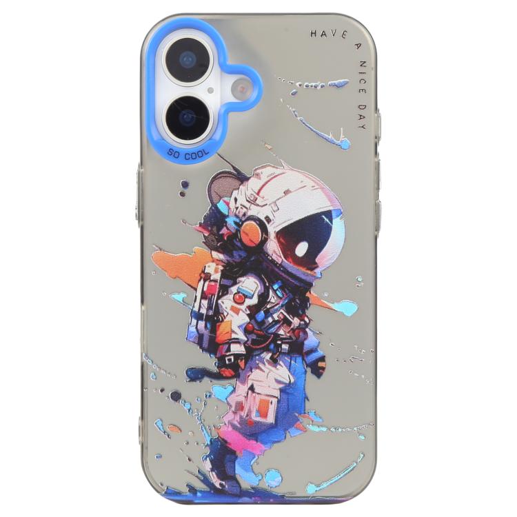 For iPhone 17 Animal Pattern Oil Painting Series PC + TPU Phone Case