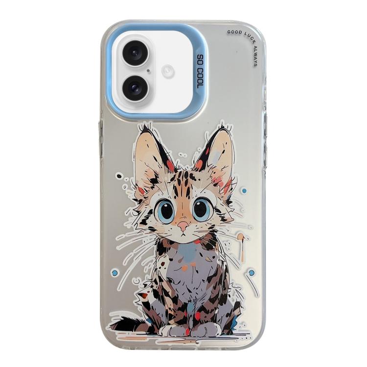 For iPhone Air Animal Pattern Oil Painting Series PC + TPU Phone Case