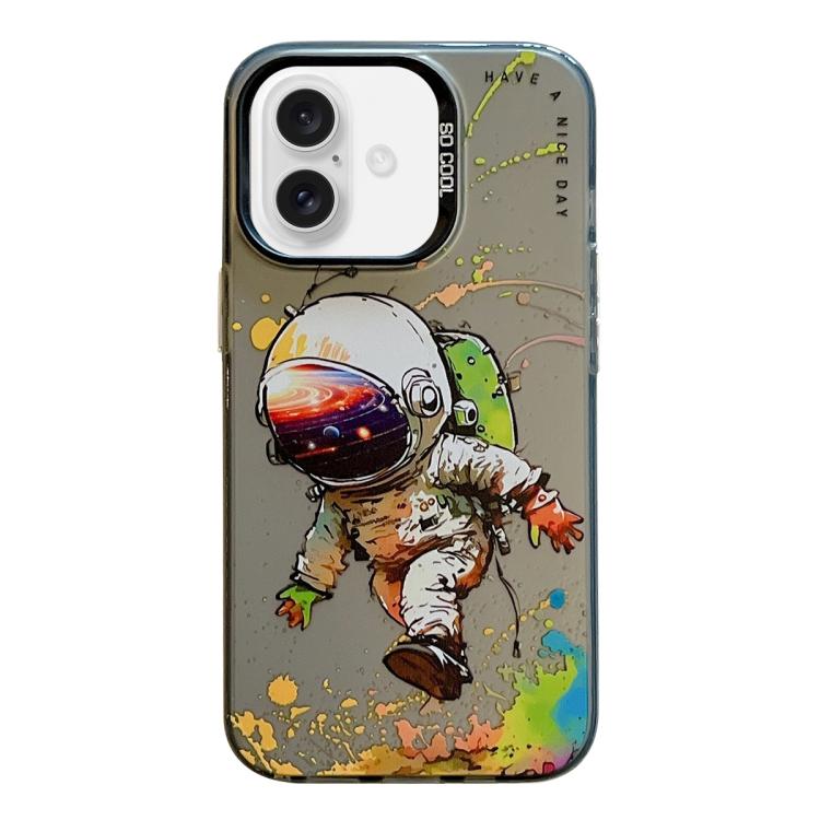 For iPhone Air Animal Pattern Oil Painting Series PC + TPU Phone Case