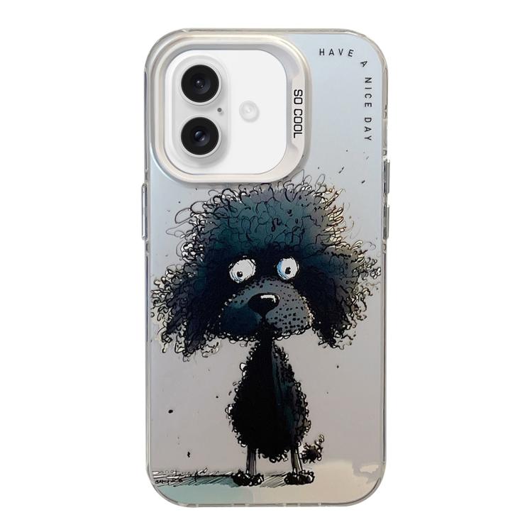 For iPhone Air Animal Pattern Oil Painting Series PC + TPU Phone Case