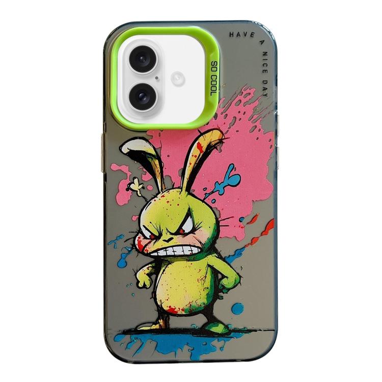 For iPhone Air Animal Pattern Oil Painting Series PC + TPU Phone Case