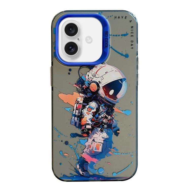 For iPhone Air Animal Pattern Oil Painting Series PC + TPU Phone Case