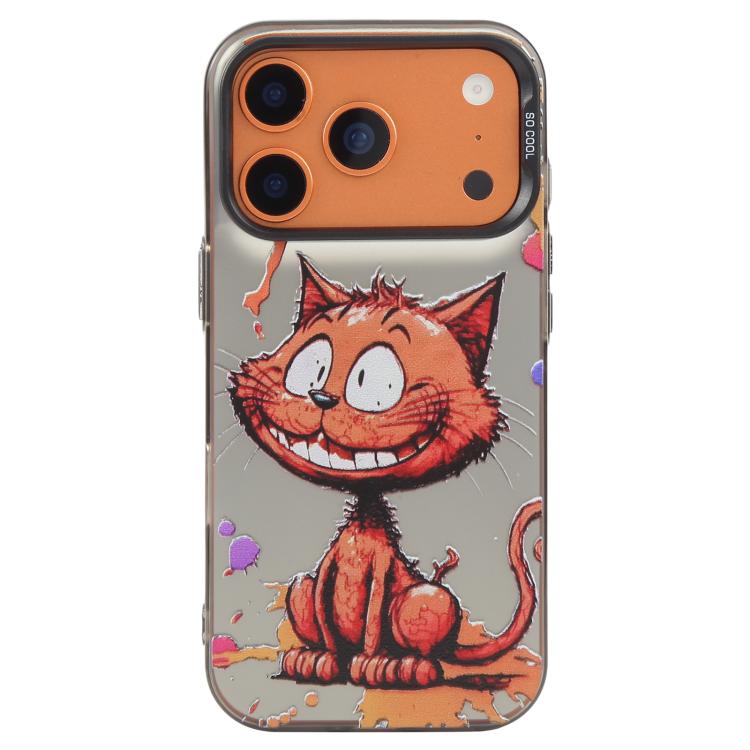 For iPhone 17 Pro Animal Pattern Oil Painting Series PC + TPU Phone Case