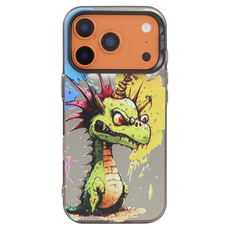 For iPhone 17 Pro Animal Pattern Oil Painting Series PC + TPU Phone Case