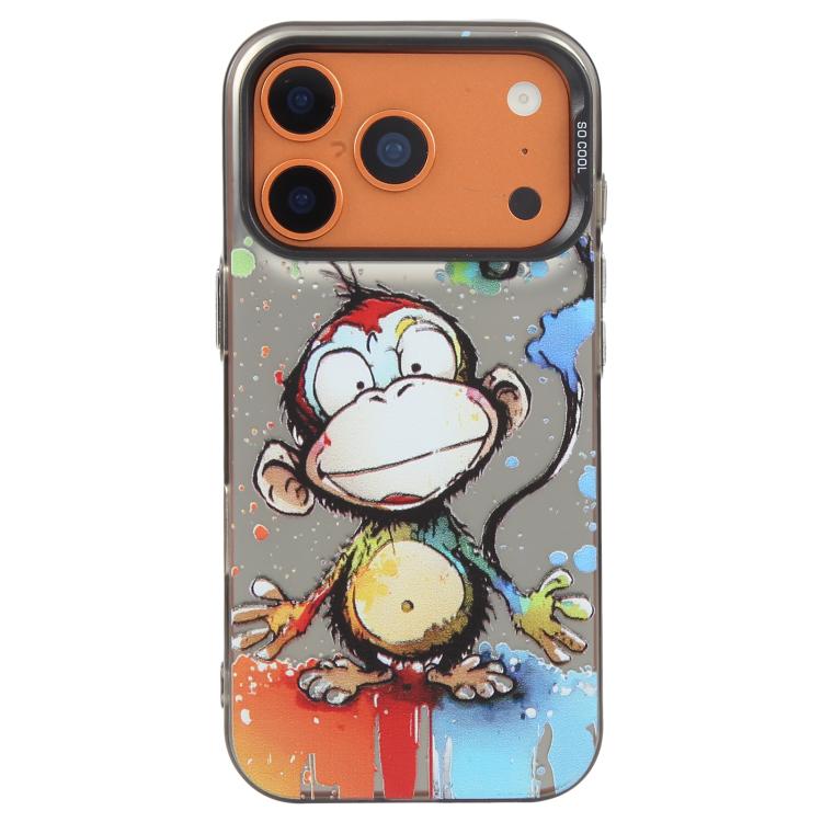 For iPhone 17 Pro Animal Pattern Oil Painting Series PC + TPU Phone Case