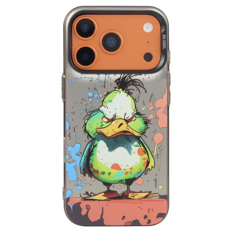 For iPhone 17 Pro Animal Pattern Oil Painting Series PC + TPU Phone Case