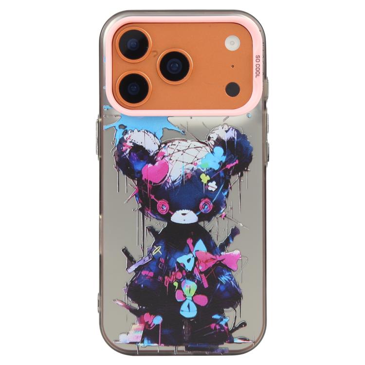 For iPhone 17 Pro Animal Pattern Oil Painting Series PC + TPU Phone Case