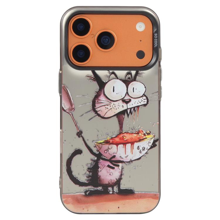 For iPhone 17 Pro Max Animal Pattern Oil Painting Series PC + TPU Phone Case