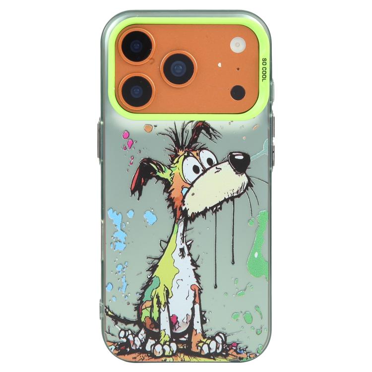 For iPhone 17 Pro Max Animal Pattern Oil Painting Series PC + TPU Phone Case