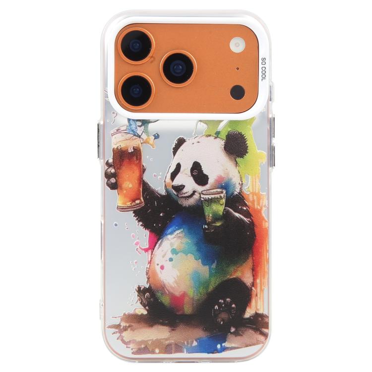 For iPhone 17 Pro Max Animal Pattern Oil Painting Series PC + TPU Phone Case