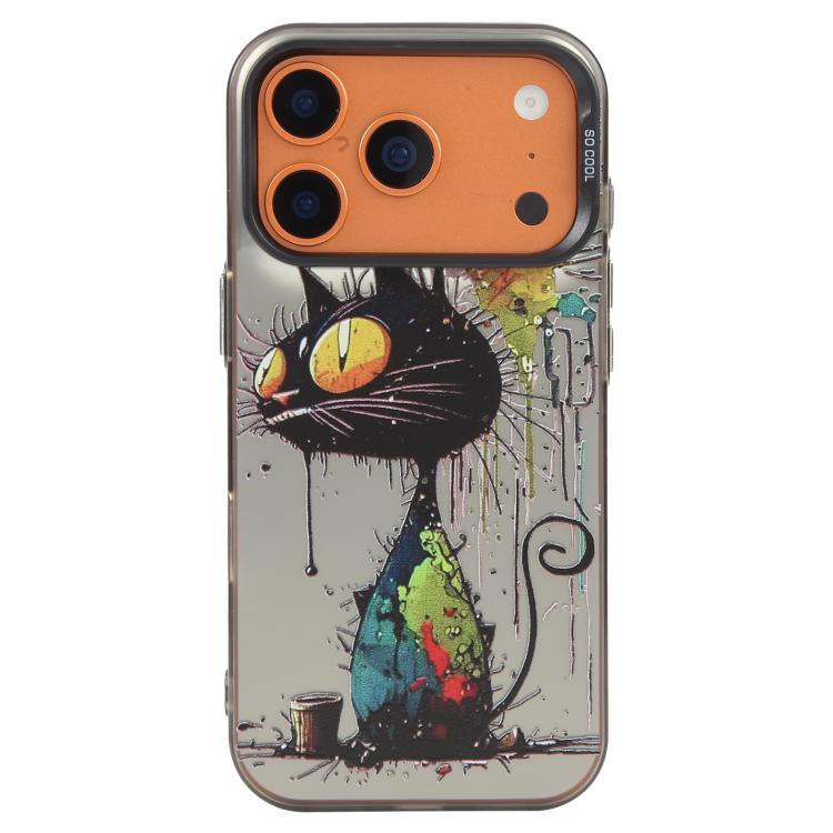 For iPhone 17 Pro Max Animal Pattern Oil Painting Series PC + TPU Phone Case