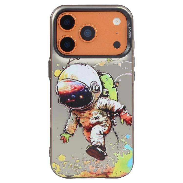 For iPhone 17 Pro Max Animal Pattern Oil Painting Series PC + TPU Phone Case