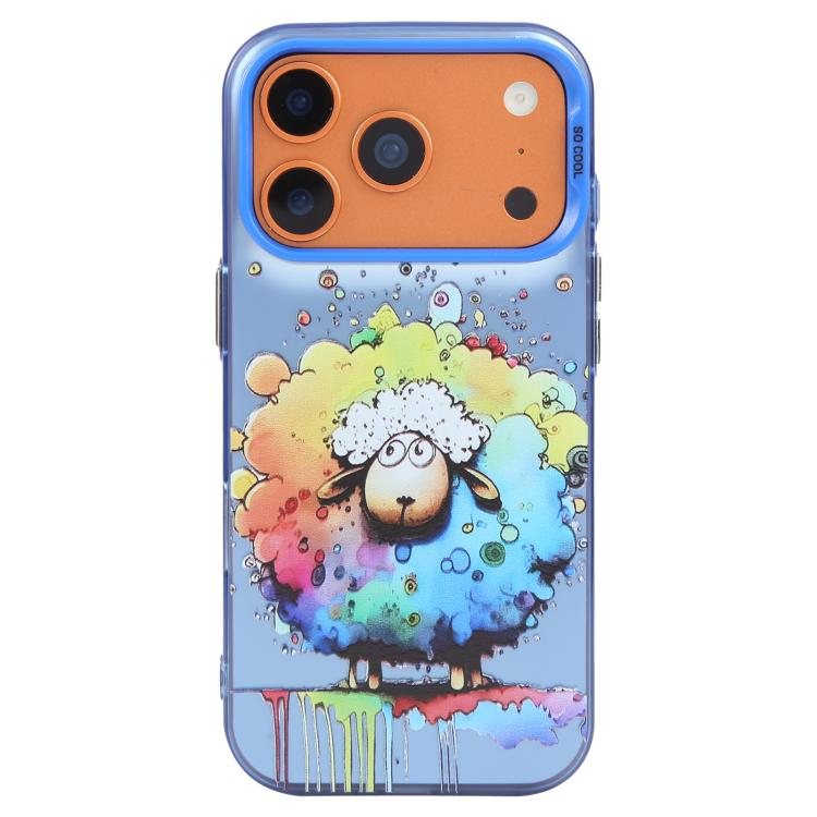 For iPhone 17 Pro Max Animal Pattern Oil Painting Series PC + TPU Phone Case