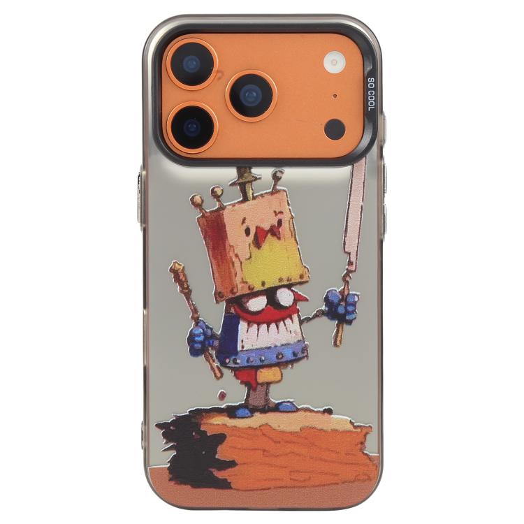 For iPhone 17 Pro Max Animal Pattern Oil Painting Series PC + TPU Phone Case