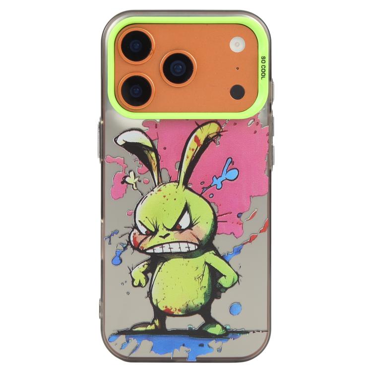 For iPhone 17 Pro Max Animal Pattern Oil Painting Series PC + TPU Phone Case