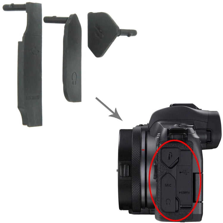 For Canon EOS R OEM USB Cover Cap