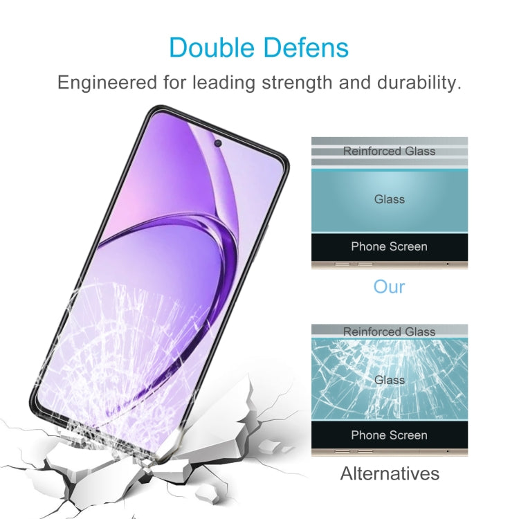 For OPPO A3x 50pcs 0.26mm 9H 2.5D Tempered Glass Film